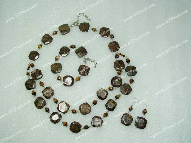 tiger eye gem set