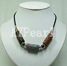 Wholesale Gemstone Necklace-indian agate necklace