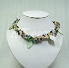 Wholesale Gemstone Jewelry-multi-stone shell necklace