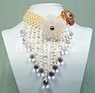 Wholesale Jewelry-pearl crystal agate necklace