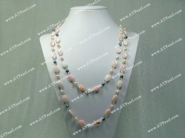 pearl gem necklace