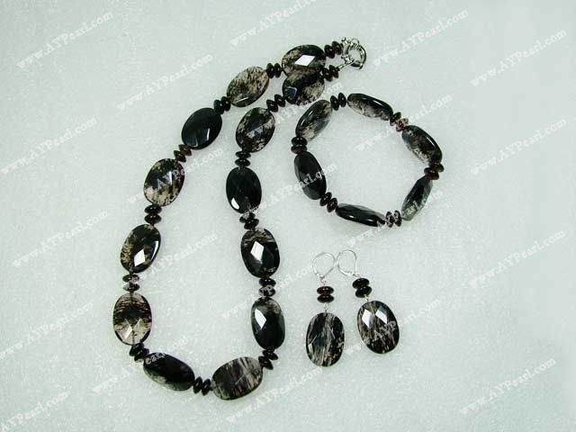 smoky quartz set