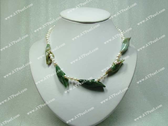 agate pearl necklace