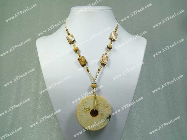 picture jasper necklace