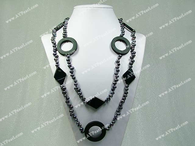 pearl gem necklace