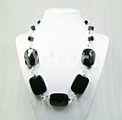 Wholesale Jewelry-black white crystal necklace