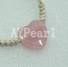 Wholesale Gemstone Necklace-rose quartz necklace