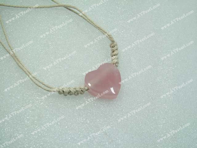 rose quartz necklace