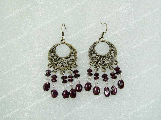 garnet earring