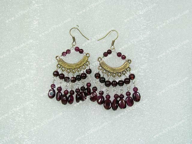 garnet earrings