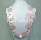 Wholesale Gemstone Jewelry-crysatl shell necklace