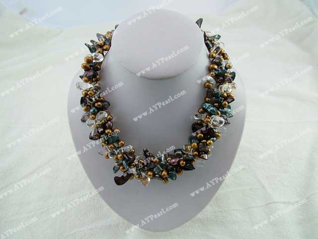 crystal pearl necklace