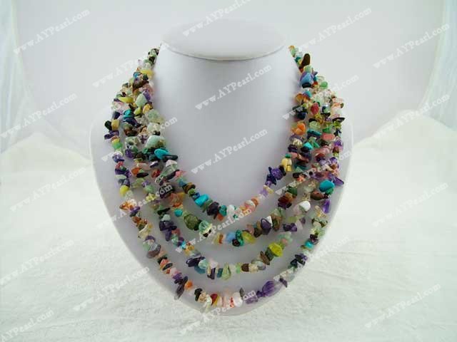 multi-gem necklace