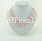 Wholesale Gemstone Necklace-rose quartz necklace