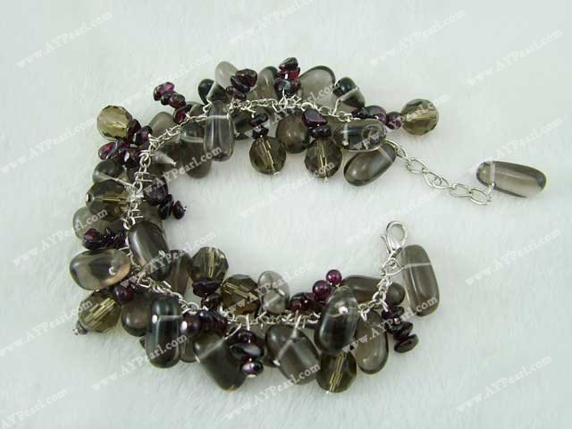 garnet crystal bracelet