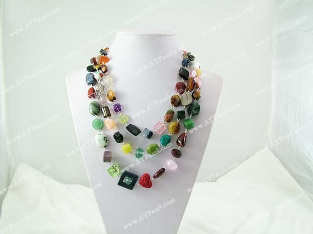 multi-stone necklace