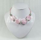 Wholesale Gemstone Jewelry-rose quartz necklace