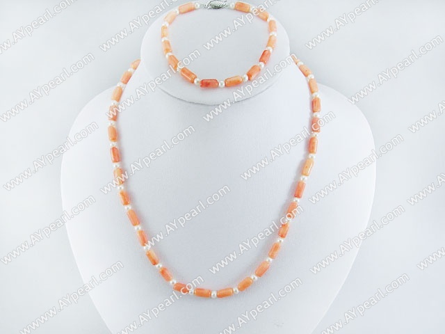 coral pearl set