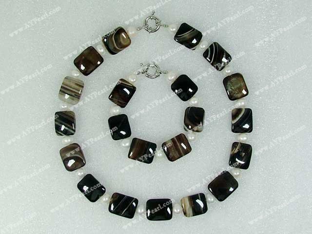 agate pearl set