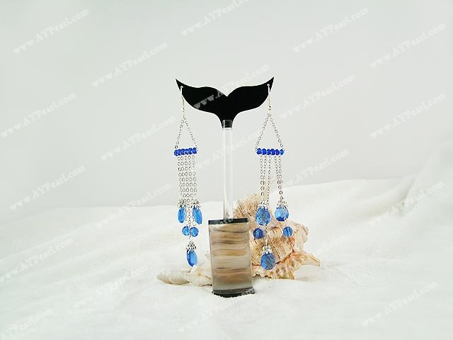 pearl crystal earrings