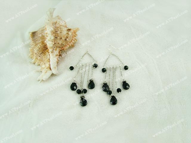 pearl crystal earrings