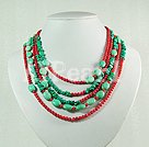 coral turquoise necklace