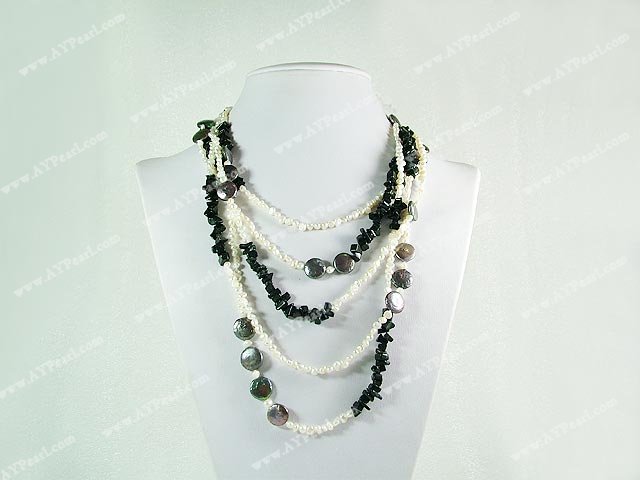 pearl gem necklace