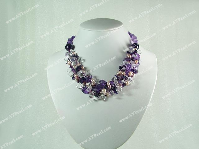 pearl amethyst necklace