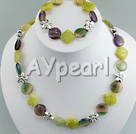 Wholesale Gemstone Jewelry-jade agate necklace