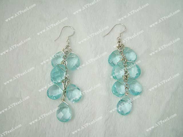 manmade crystal earrings