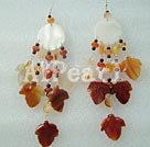 Wholesale Gemstone Earrings-shell agate earrings