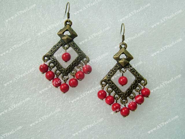 blood stone earrings