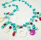 Wholesale Jewelry-pearl shell turquoise necklace