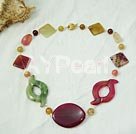 Wholesale Gemstone Necklace-purple jade necklace