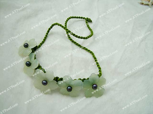 pearl jade necklace