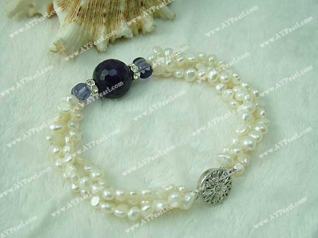 pearl amethyst bracelet