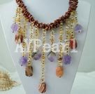 Wholesale Gemstone Jewelry-gem crystal necklace