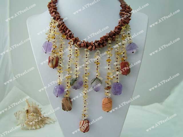 gem crystal necklace