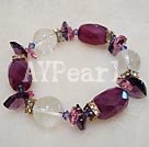 Austria crystal agate bracelet