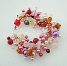 Wholesale Gemstone Jewelry-shell rose quartz bracelet