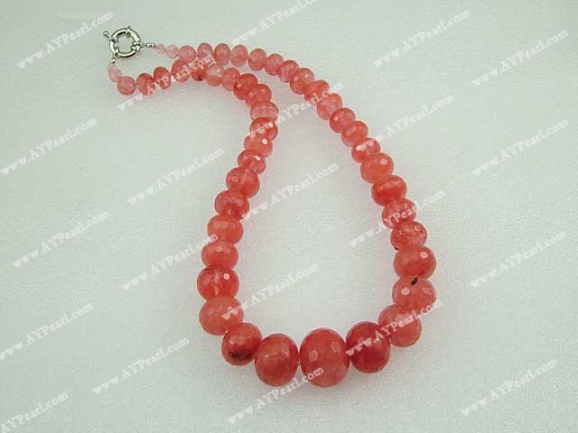 cherry quartz necklace