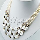 Wholesale Jewelry-pearl garnet necklace