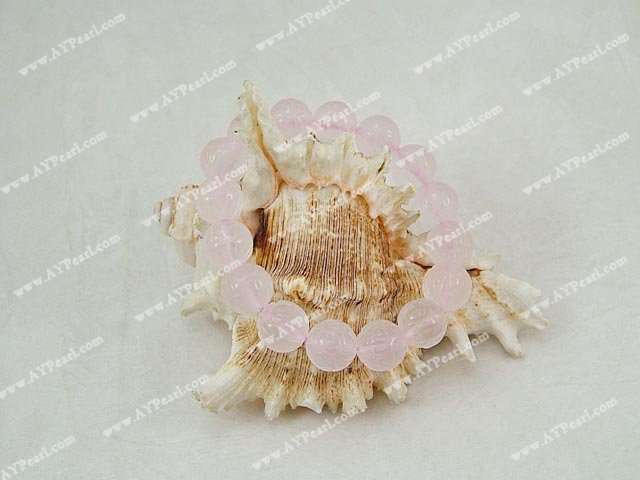 Elastic rose quartz bracelet