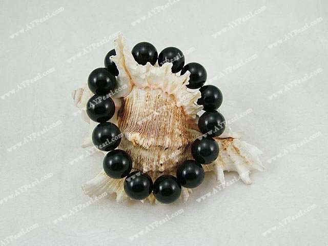 Elastic black Onyx bracelet