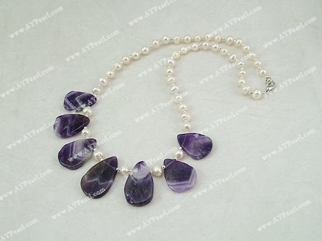 pearl amethyst necklace