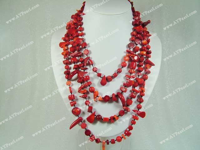 coral necklace