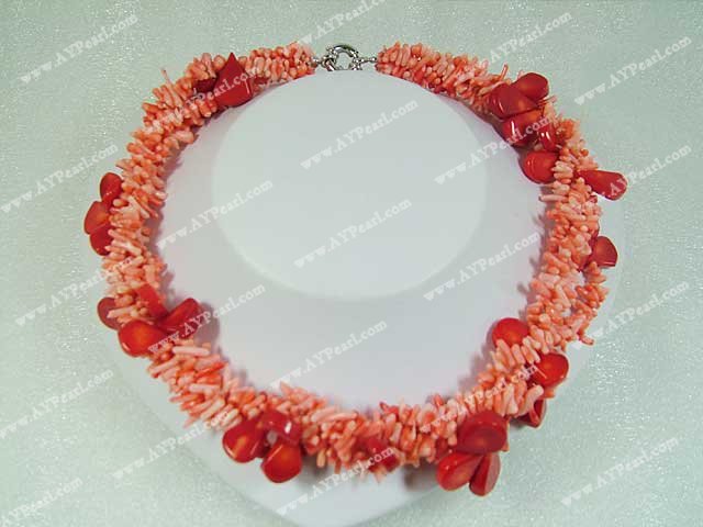 coral necklace