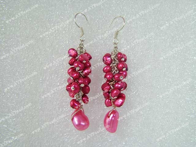 dyed pearl shell earring