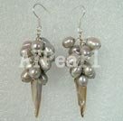 dyed pearl shell earring