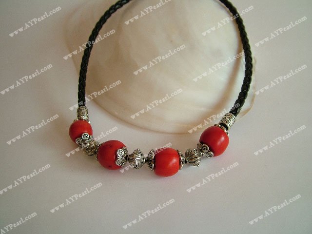 coral necklace